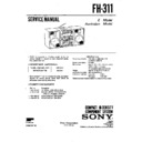 Sony FH-311 Service Manual