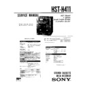 Sony FH-411R, HST-H411 Service Manual