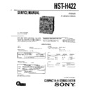 Sony FH-422R, HST-H422 Service Manual
