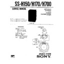 Sony FH-B150, FH-B170, FH-B170K, MHC-500, MHC-600, MHC-700, SS-H150, SS-H170, SS-H700 Service Manual