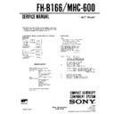 Sony FH-B166, MHC-600 Service Manual