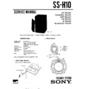 Sony FH-B500K, FH-B700, MHC-510, MHC-610, SS-H10 Service Manual