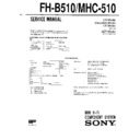 Sony FH-B510, MHC-510 Service Manual