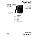 Sony FH-B511, FH-B550, FH-B590, MHC-450, MHC-550, MHC-590, SS-H550 (serv.man2) Service Manual