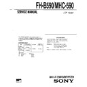 Sony FH-B590, MHC-590 Service Manual