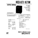 Sony FH-B710, FH-B900, HCD-H71, HCD-H71M, MHC-710 Service Manual