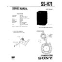 Sony FH-B710, FH-B900, SS-H71 Service Manual