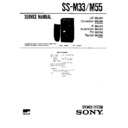 Sony FH-C33X, MHC-C33, SS-M33, SS-M55 Service Manual
