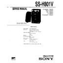 Sony FH-CX55, FH-G80, MHC-801, MHC-901AV, MHC-C505, SS-H801V Service Manual