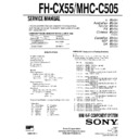 fh-cx55, mhc-c505 service manual
