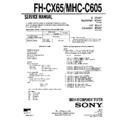 Sony FH-CX65, MHC-C605 Service Manual