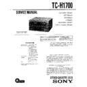 Sony FH-E656, MHC-1700, TC-H1700 (serv.man2) Service Manual