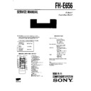 Sony FH-E656 Service Manual
