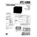 Sony FH-E6X, HTC-H2800, MHC-2800 Service Manual