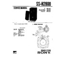Sony FH-E6X, MHC-2800, SS-H2800 Service Manual