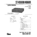 Sony FH-E737CD, FH-E838CD, MHC-2600, MHC-3600, ST-H3600, ST-H6600, ST-H6600D Service Manual