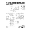 Sony FH-E737CD, FH-E838CD, MHC-2600, MHC-3600 Service Manual