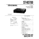 Sony FH-E757, MHC-2700, MHC-3700, ST-H3700 (serv.man2) Service Manual