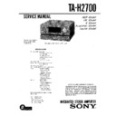 Sony FH-E757, MHC-2700, TA-H2700 Service Manual