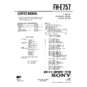 Sony FH-E757 Service Manual