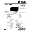 Sony FH-E838CD, MHC-3600, TA-H3600 Service Manual