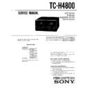 Sony FH-E8X, MHC-4800, TC-H4800 Service Manual