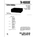 Sony FH-E9X, MHC-6800, TA-H6800E Service Manual