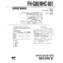 Sony FH-G80, MHC-801 Service Manual