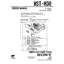 Sony FH-L300, HST-H30 Service Manual