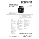 Sony FH-SR1D, HCD-SR1D Service Manual