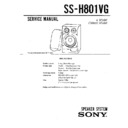 Sony FH-V500, SS-H801VG (serv.man2) Service Manual