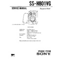 Sony FH-V500, SS-H801VG Service Manual