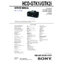 Sony FST-GTK1I, FST-GTK2I, HCD-GTK1I, HCD-GTK2I, RDH-GTK1I Service Manual