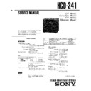Sony HCD-241 (serv.man2) Service Manual