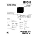 Sony HCD-241 Service Manual