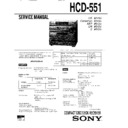Sony HCD-551, SEN-551, SEN-551CD, SEN-R5520 (serv.man2) Service Manual