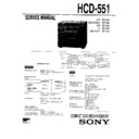 Sony HCD-551, SEN-551, SEN-551CD, SEN-R5520 Service Manual