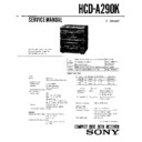 Sony HCD-A290K, LBT-A290K Service Manual