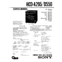 Sony HCD-A295, HCD-D550, LBT-A295, LBT-D550 Service Manual