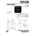 Sony HCD-A390, LBT-A390 Service Manual