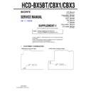 Sony HCD-BX5BT, HCD-CBX1, HCD-CBX3 Service Manual