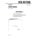 Sony HCD-BX7DAB (serv.man2) Service Manual