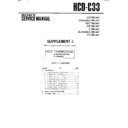 Sony HCD-C33 Service Manual