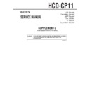 Sony HCD-CP11 (serv.man2) Service Manual