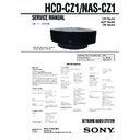Sony HCD-CZ1, NAS-CZ1 Service Manual