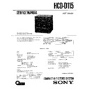 Sony HCD-D115, LBT-D115CD (serv.man2) Service Manual