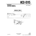 Sony HCD-D115 Service Manual