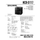 Sony HCD-D117, LBT-D117CD Service Manual