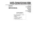 hcd-d290, hcd-g3300, hcd-xb3 service manual