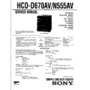 Sony HCD-D670AV, HCD-N555AV, LBT-D670AV, LBT-N555AV Service Manual